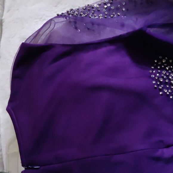 Des Phemmes tulle midi dress featuring splash crystal-embroidery 4 - Picture 11 of 16